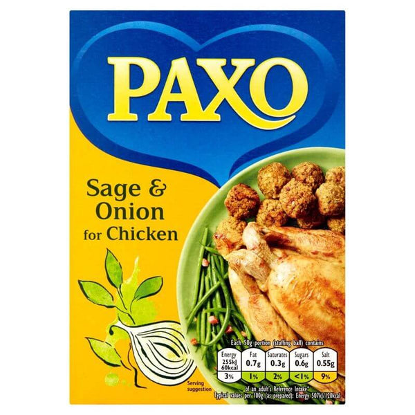 BEST BY OCTOBER 2024: Paxo Stuffing Sage and Onion for Chicken 170g