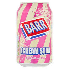 BEST BY JULY 2024: Barrs American Cream Soda 330ml