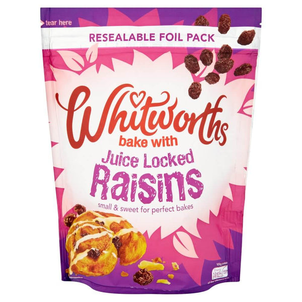 BEST BY SEPTEMBER 2024: Whitworths Fruit Juicy Raisins Bag 325g