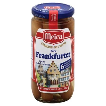 Meica Pork Frankfurter Sausages in Brine 180g