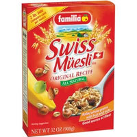 Familia Original Swiss Muesli, All Natural with Rolled Whole Grains with Fruit and Nuts 822g