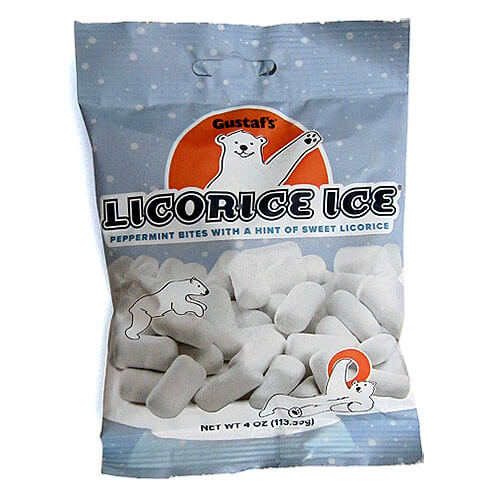 Gustafs Liquorice Ice Peppermint Bites with a Hint of Sweet Licorice 125g