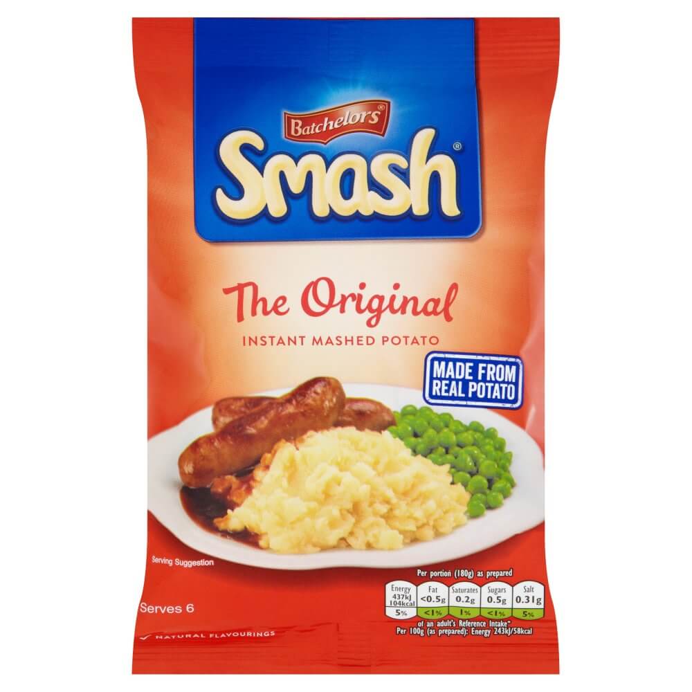 Batchelors Smash Instant Mash Potato Original Serves 6 176g British Food Shop