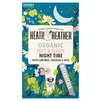 Heath and Heather Tea - Organic Soft and Sleepy Night Time (Pack Of 20 Envelope Bags) 20g