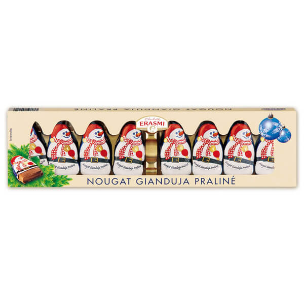 Erasmi Snowmen Hazelnut Praline (Pack of Eight) 100g