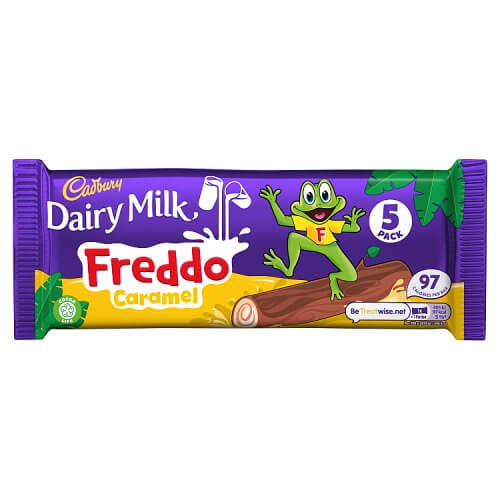 Cadbury Freddo Caramel And Chocolate Bar 5 Pack 195g