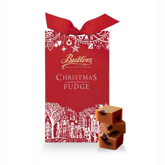 Butlers Christmas Pudding Flavoured Fudge 200g