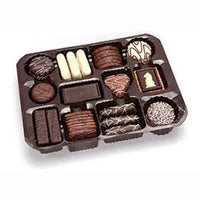 Lambertz Assorted Chocolate Cookies With Milk White and Dark Chocolate 500g