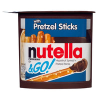 BEST BY JUNE 2024: Ferrero Rocher Nutella and Go Pretzel Sticks (HEAT SENSITIVE ITEM - PLEASE ADD A THERMAL BOX (ITEM NUMBER 114878) TO YOUR ORDER TO PROTECT YOUR ITEMS FROM HEAT DAMAGE 54g