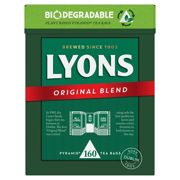 Lyons Original Blend Tea (Pack of 160 Tea Bags) 464g