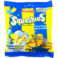 Swizzels Drumstick Squashies Minions Banana and Blueberry Flavthe 120g