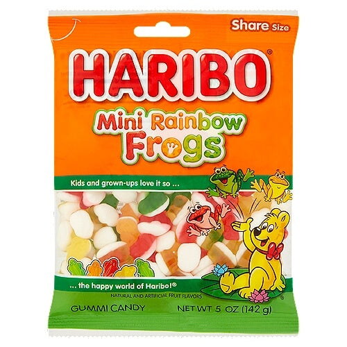 Haribo Mini Rainbow Frogs 142g – British Food Shop