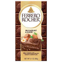 Ferrero Rocher Milk Chocolate with Hazelnut and Almond Filling Tablet 90g