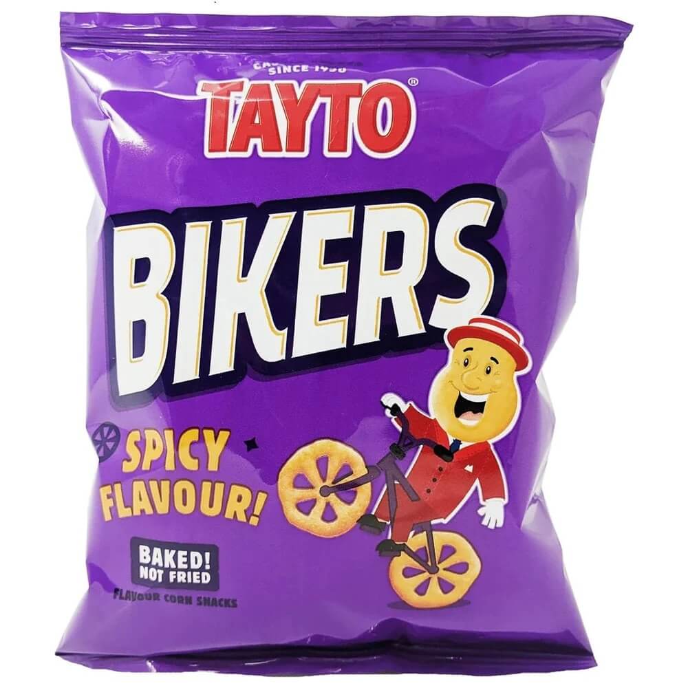 Tayto Bikers Spicy Corn Snacks 30g – British Food Shop