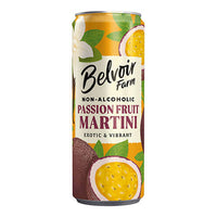 Belvoir Passion Fruit Martini Alcohol Free Can Exotic and Vibrant 250ml