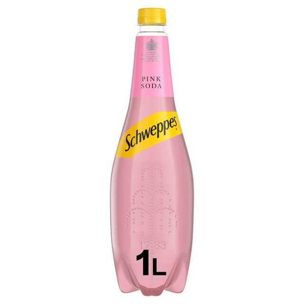 Schweppes Pink Soda Bottle 1L