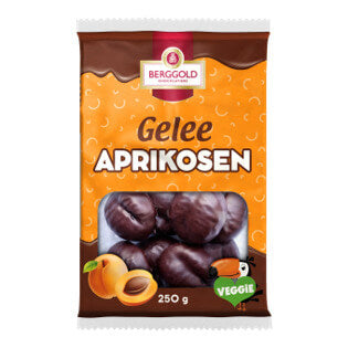 Berggold Gelee Aprikosen Schokoliert 250g