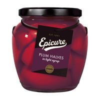 Epicure Plum Halves In Syrup Jar 570g