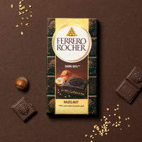 Ferrero Rocher Dark Chocolate with Hazelnut and Cocoa Filling Tablet 90g