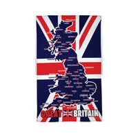 Elgate Union Jack Great Britain Map Tea Towel 80g