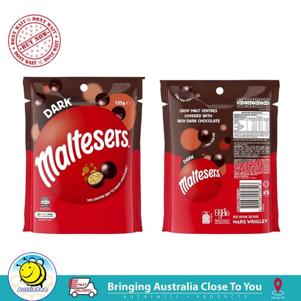 Mars Maltesers Dark Chocolate Pouch 135g