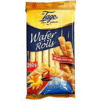 Tago Roll Wafers with Vanilla Flavour Cream 260g