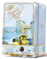 Vergani Napoli Dark Chocolate Pralines Filled with Limoncello Liqueur Cream 100g