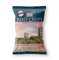 Kent Ham and Mustard Crisps 40g